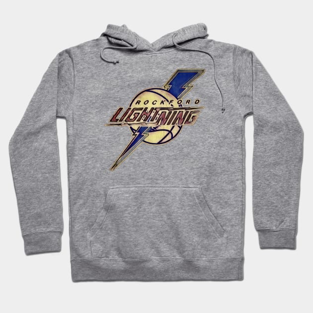 Rockford Lightning Basketball Hoodie by Kitta’s Shop